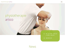 Tablet Screenshot of physiotherapie-artico.ch
